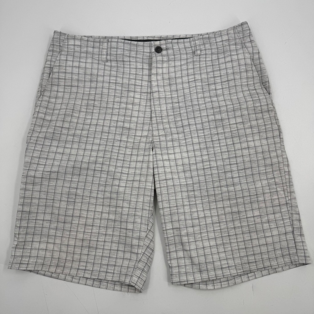 Nicklaus Men's Plaid Golf Shorts Size 38 Flat Front Casual Shorts
